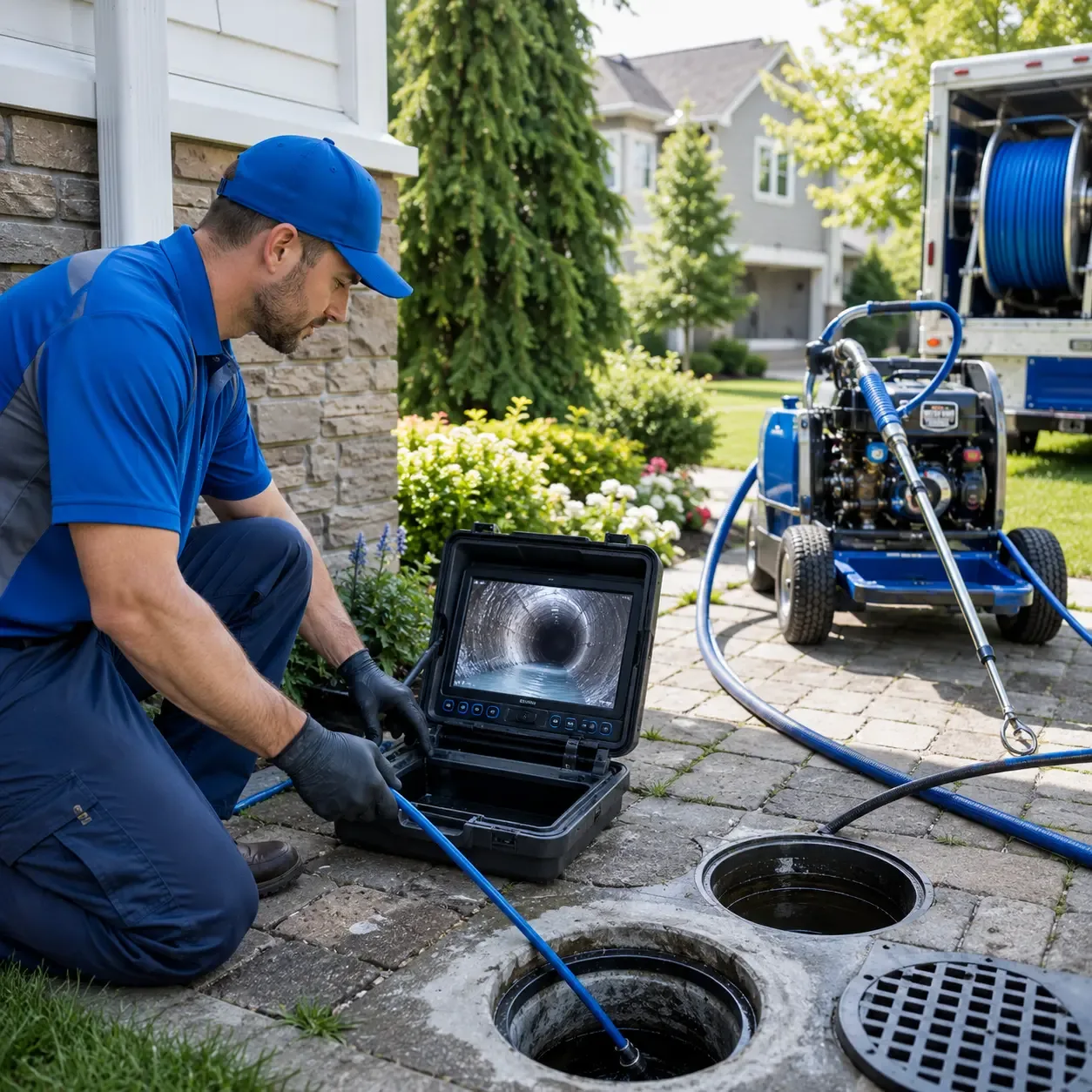 Outdoor drain cleaning professionals serving Kingston, NH